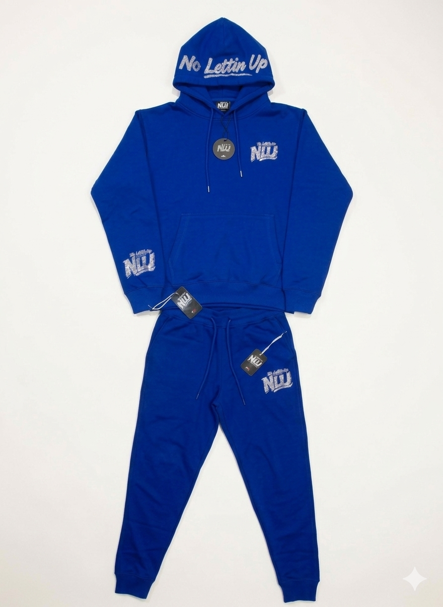 NLU ROYAL BLUE SWEATSUIT SET